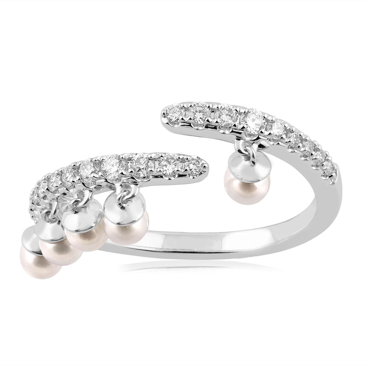 18K WG Cluster Diamond with FWP Ring-1pc