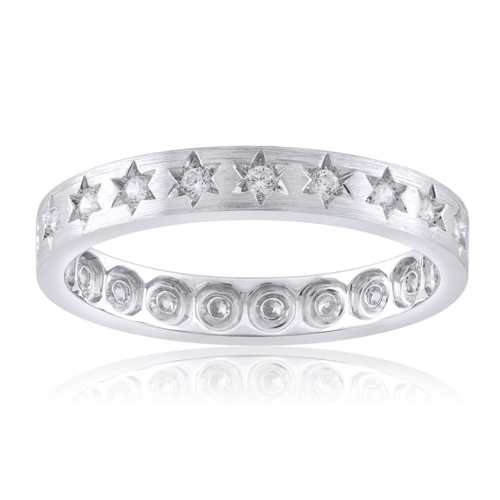18K WG Band Diamond Ring-1pc