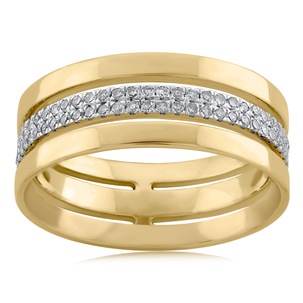 Diamond rings will complement outfits across all styles.