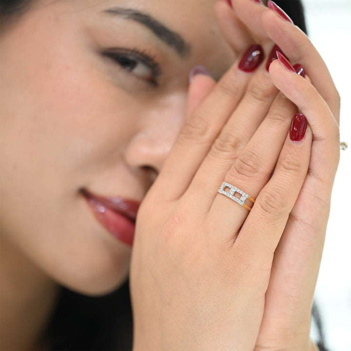 18K YG Cluster Diamond Ring- 1pc