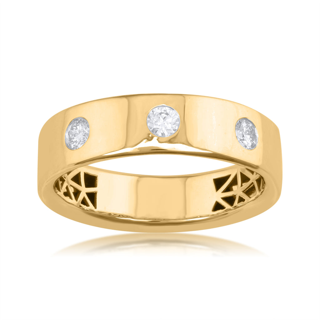 Diamond rings will complement outfits across all styles.