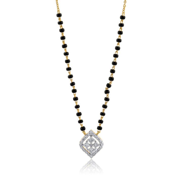 14K YG Fancy Diamond Mangalsutra- 1pc