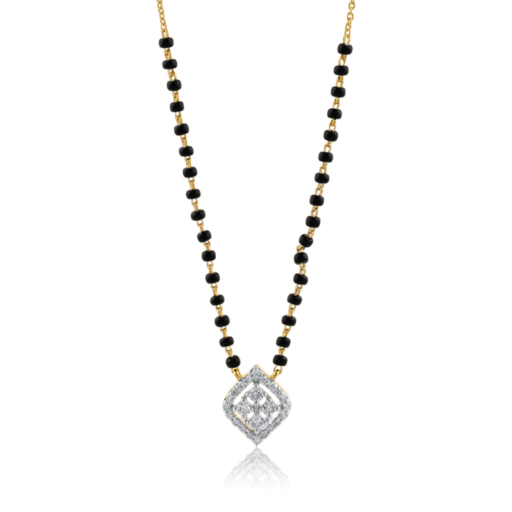 A appealing Collection of diamond Mangalsutra with Precious Gems and Jewels in Gold and Diamonds at RB diamond jewellers.