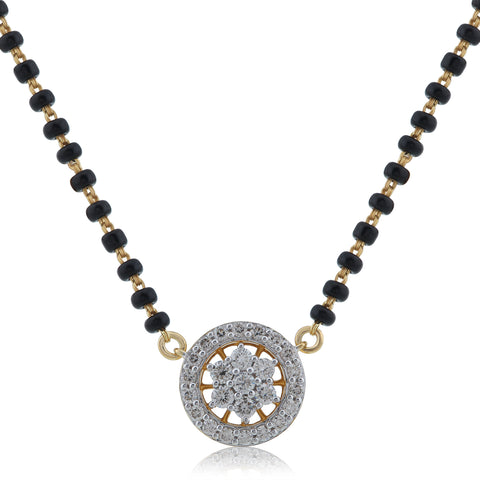 14K YG Fancy Diamond Mangalsutra with 18K Chain-1pc