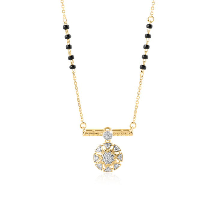 Diamond Mangalsutra 14K YG with 18K Chain