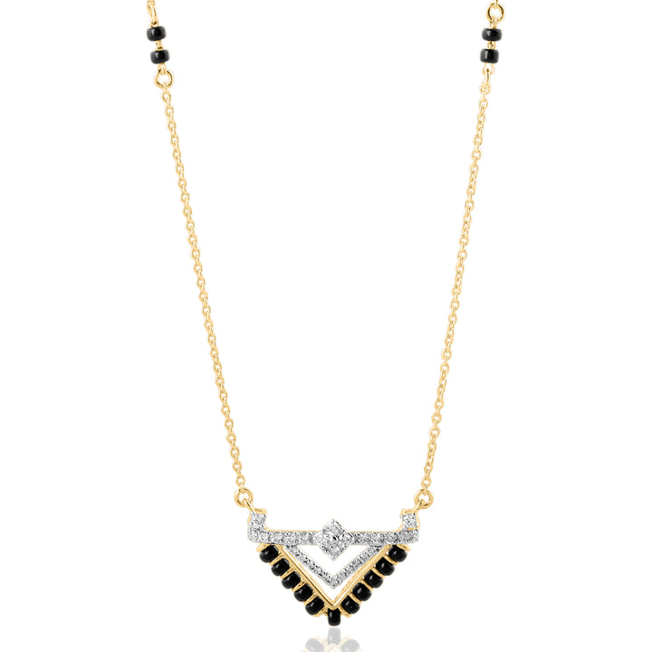 Fancy Diamond Mangalsutra 14K Gold