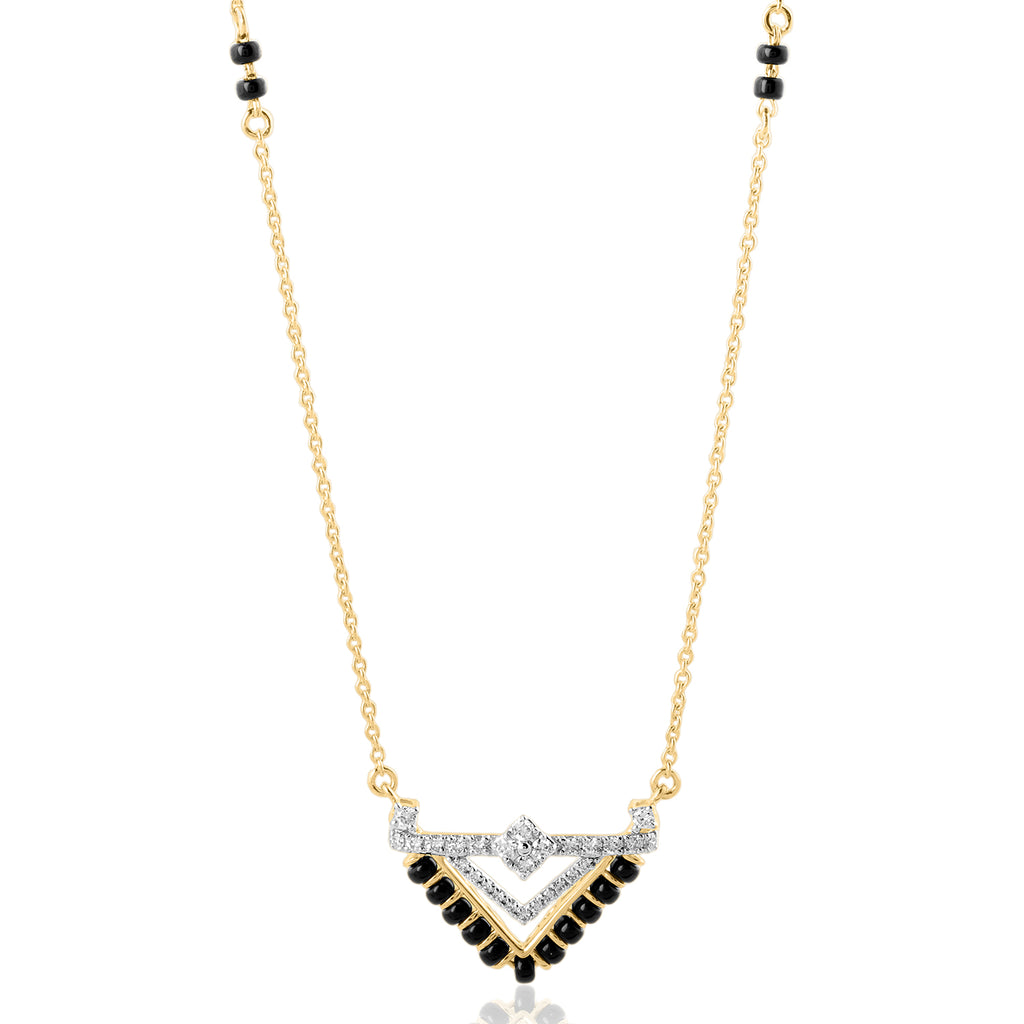 A appealing Collection of diamond Mangalsutra with Precious Gems and Jewels in Gold and Diamonds at RB diamond jewellers.