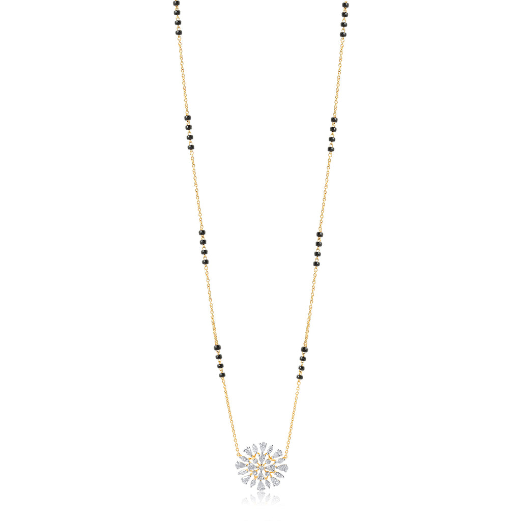 A appealing Collection of diamond Mangalsutra with Precious Gems and Jewels in Gold and Diamonds at RB diamond jewellers.