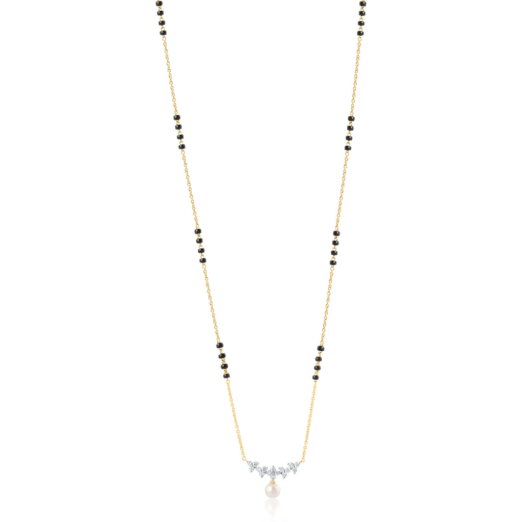 A appealing Collection of diamond Mangalsutra with Precious Gems and Jewels in Gold and Diamonds at RB diamond jewellers.