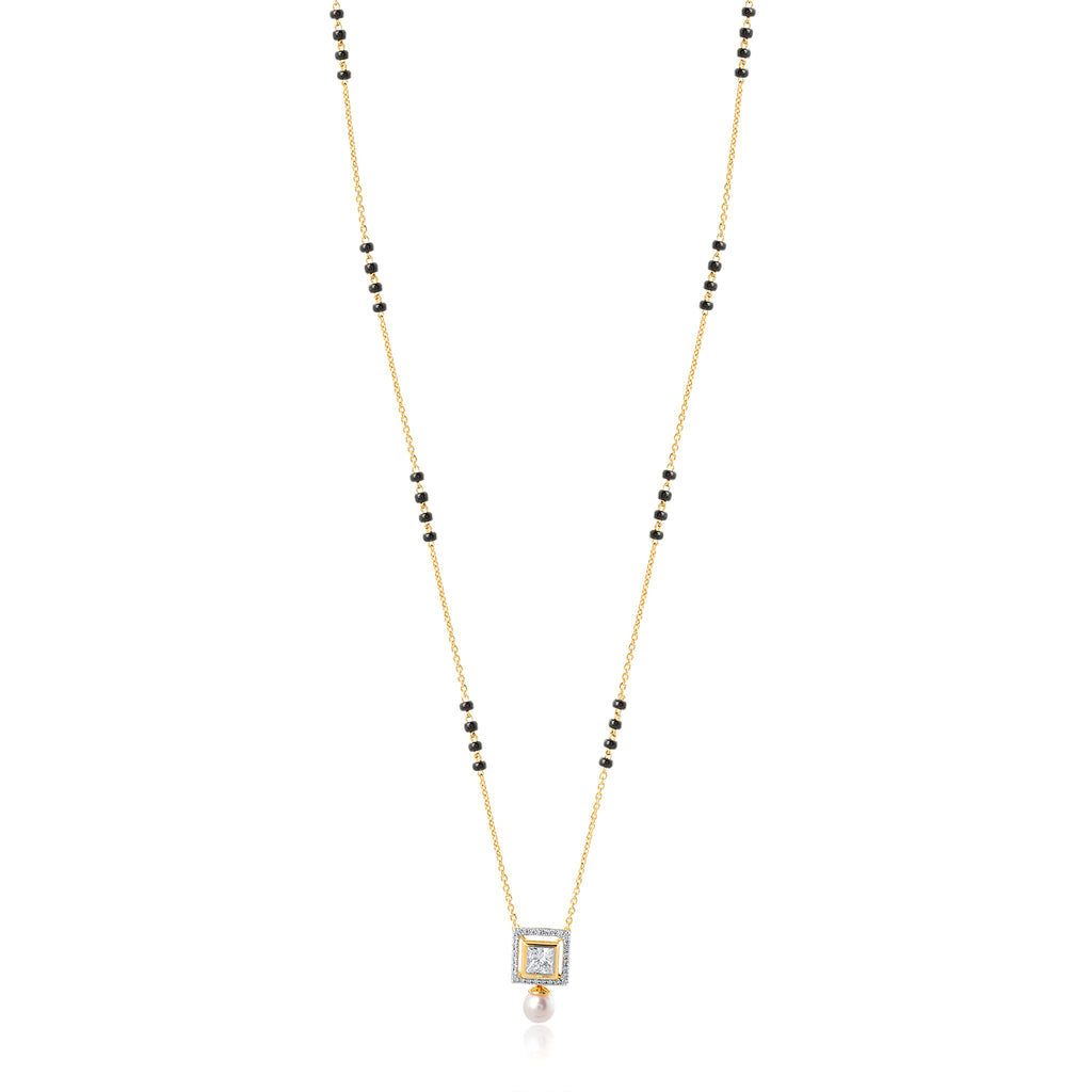 A appealing Collection of diamond Mangalsutra with Precious Gems and Jewels in Gold and Diamonds at RB diamond jewellers.