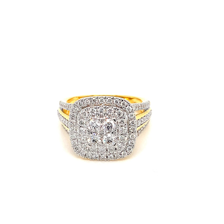 14K YG Bridal Diamond Ring-1pc