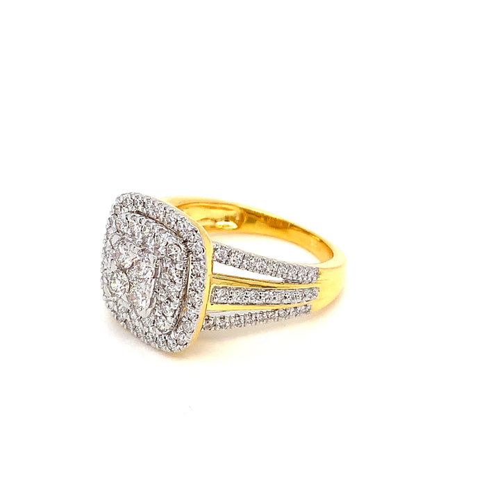 14K YG Bridal Diamond Ring-1pc