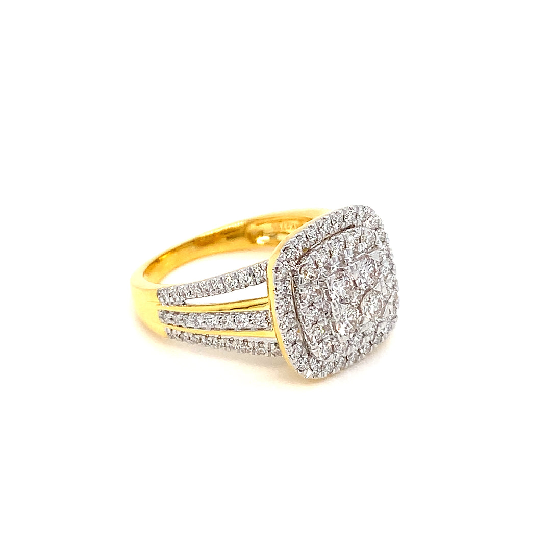 14K YG Bridal Diamond Ring-1pc