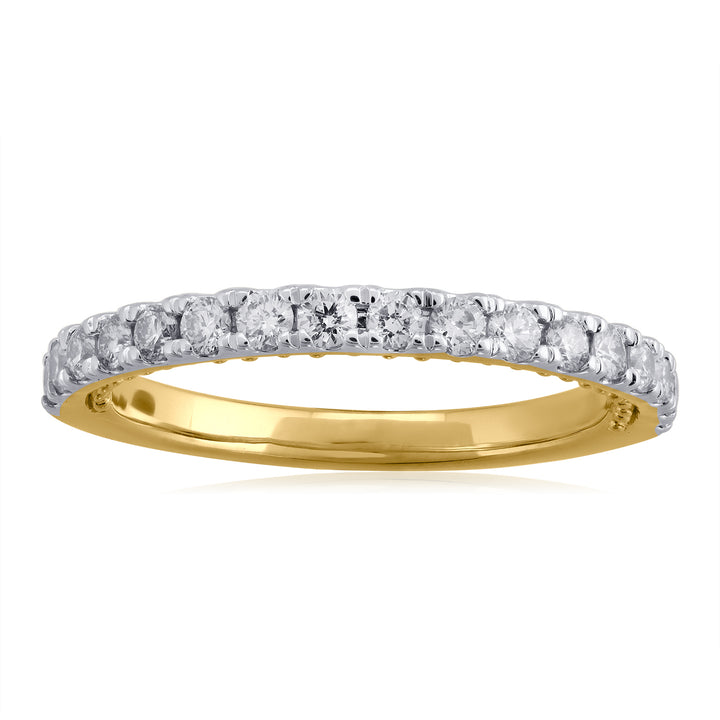 18K YG Band Diamond Ring- 1pc