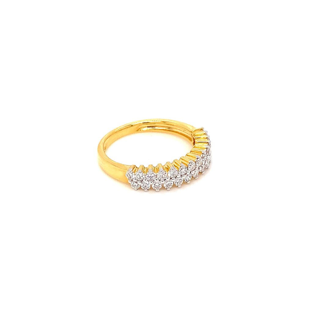 18K YG Band Diamond Ring-1pc