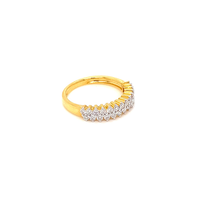 18K YG Band Diamond Ring-1pc
