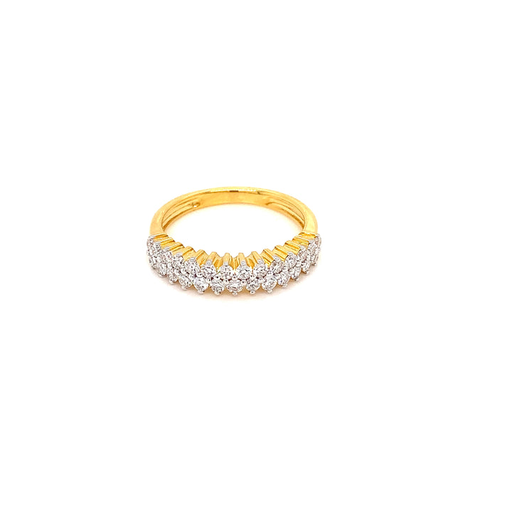 18K YG Band Diamond Ring-1pc