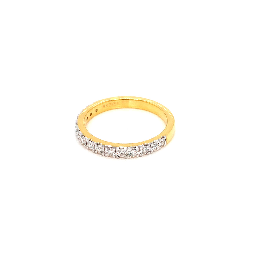 18K YG Band Diamond Ring-1pc