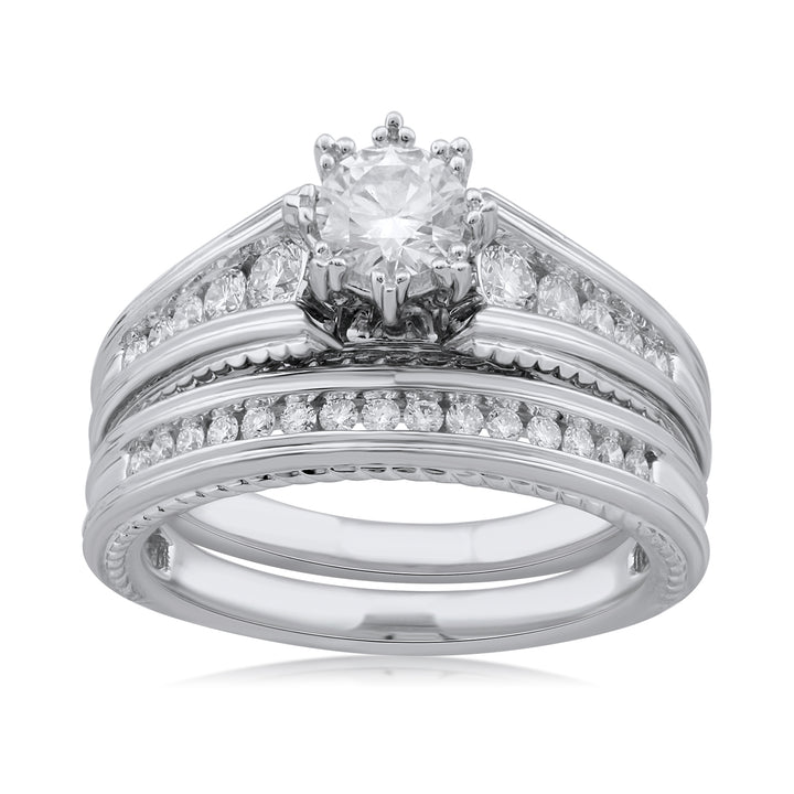 18K WG Engagement Diamond Ring- 1pc