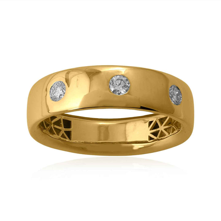 14K YG Men's Diamond Ring-1pc