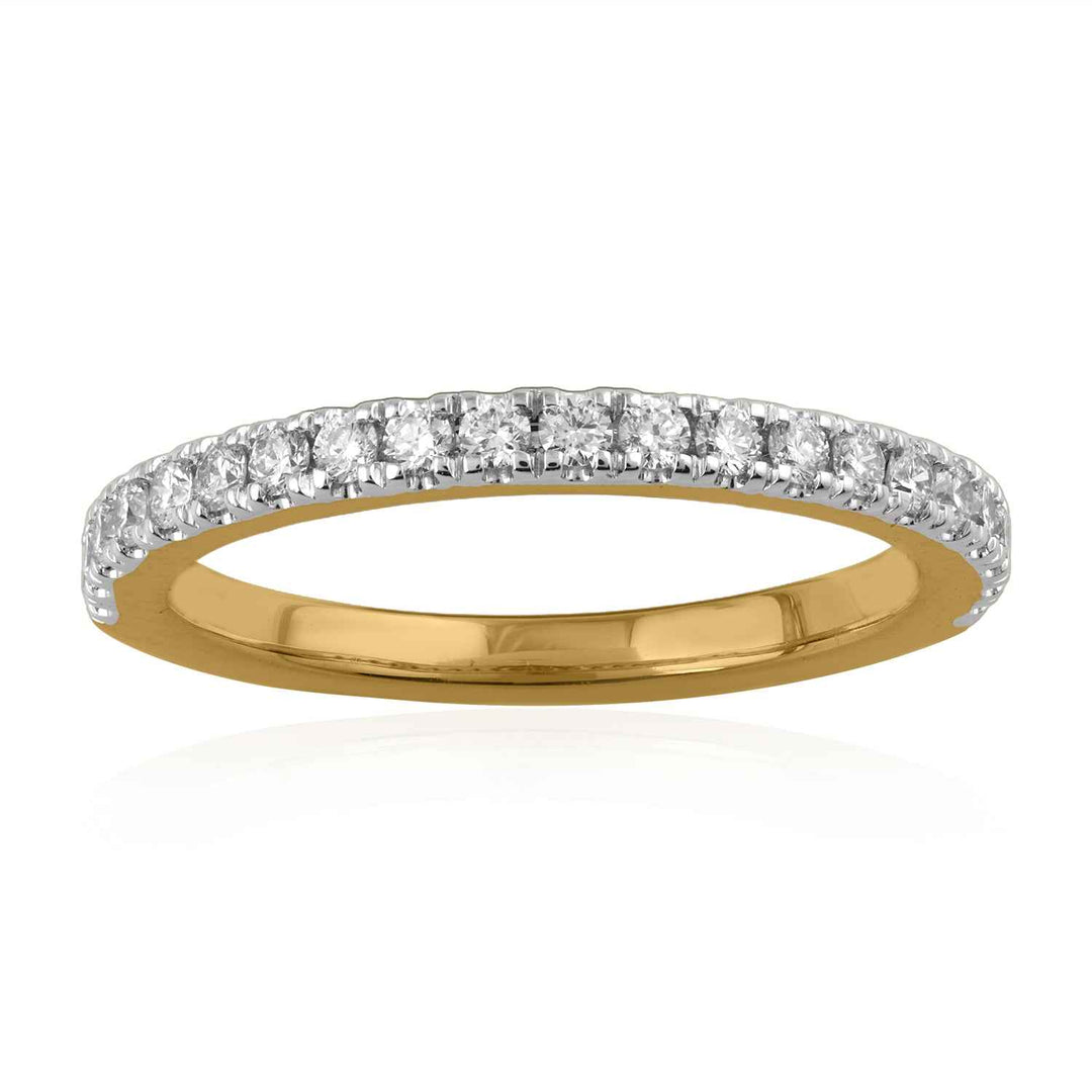 18K YG Band Diamond Ring-1pc