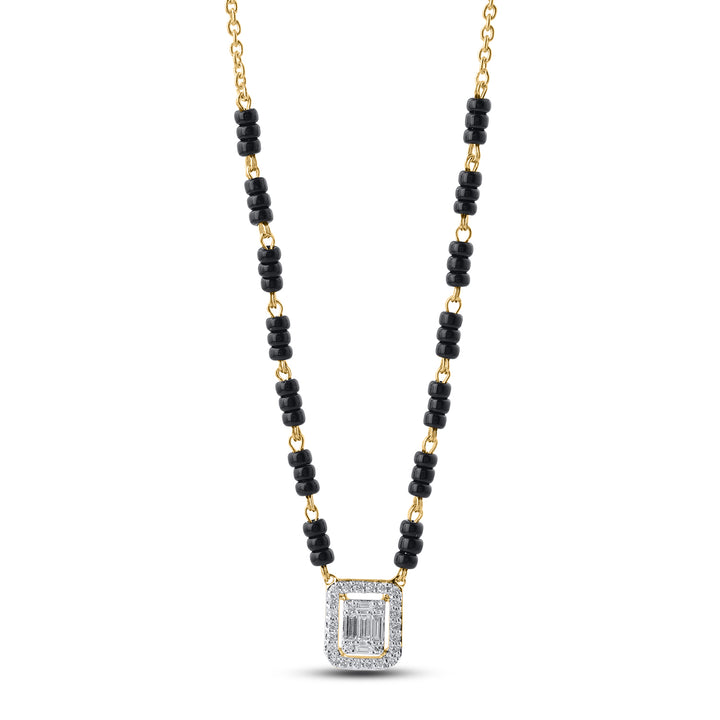 14K YG Fancy Diamond Mangalsutra-1pc