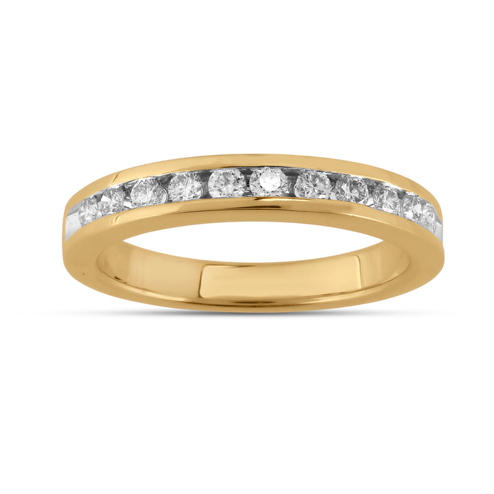 14K YG Band Diamond Ring-1pc