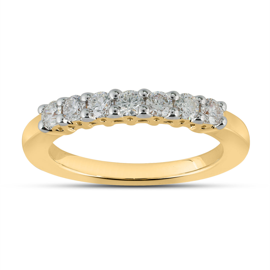 14K YG Cluster Diamond Ring-1pc