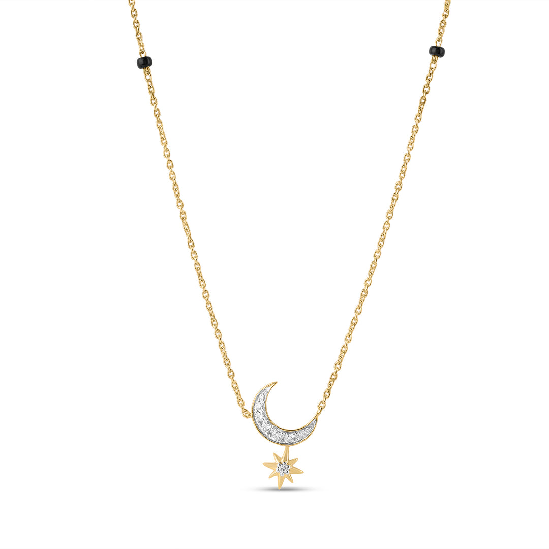 14K YG Fancy Diamond Necklace-1pc