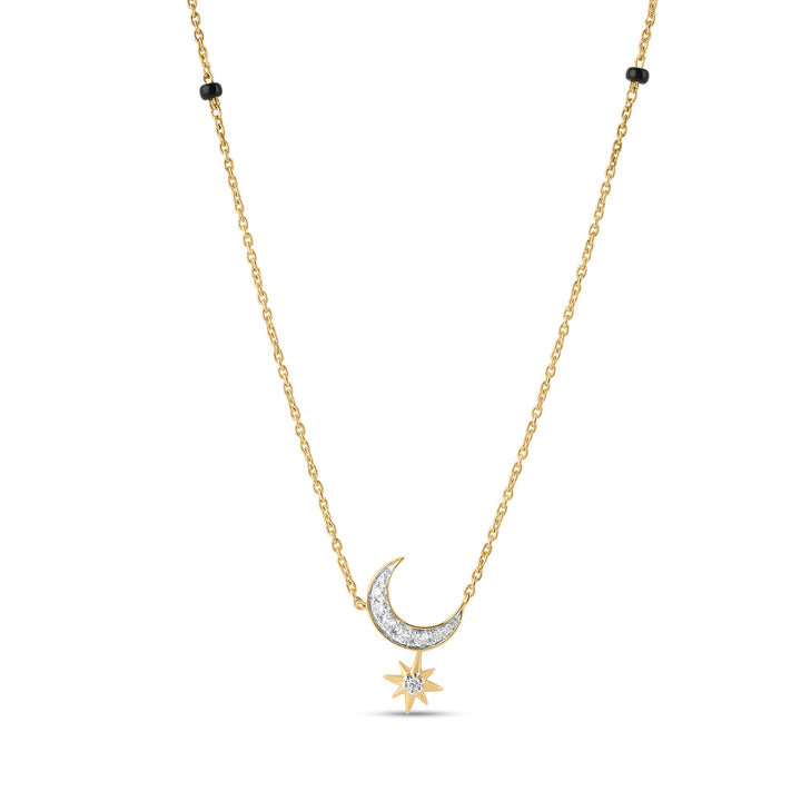 14K YG Fancy Diamond Necklace-1pc