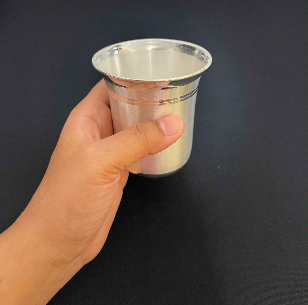 Matte Medium Silver Glass-1pc