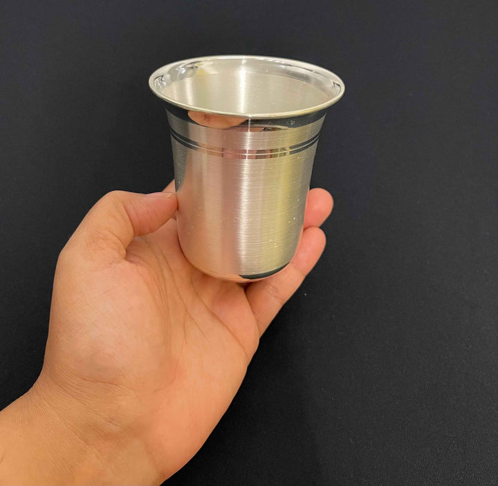 Matte Medium Silver Glass-1pc