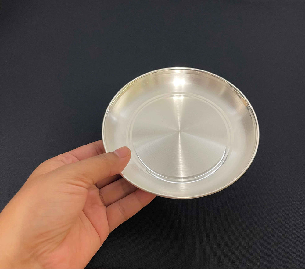 Matte Small Silver Plate-1pc