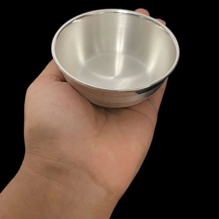 Matte Finish Medium Silver Bowl-1pc RB Diamond Jewellers