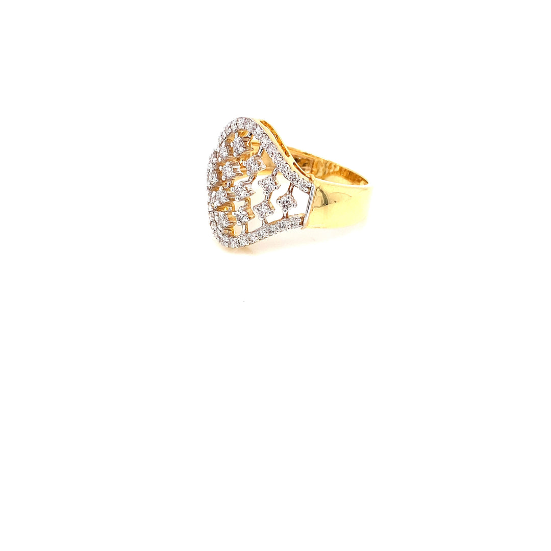14K YG Bridal Diamond Ring-1pc