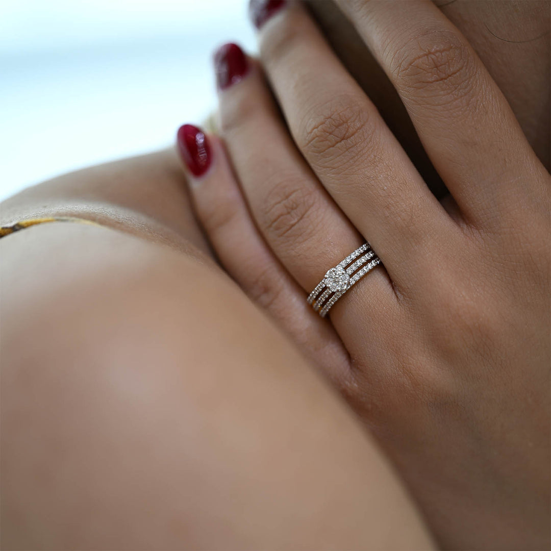 14K YG Engagement Diamond Ring- 1pc