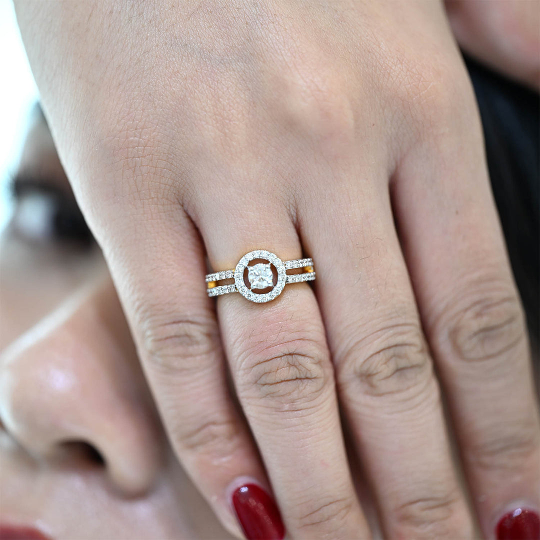 14K YG Engagement Diamond Ring- 1pc