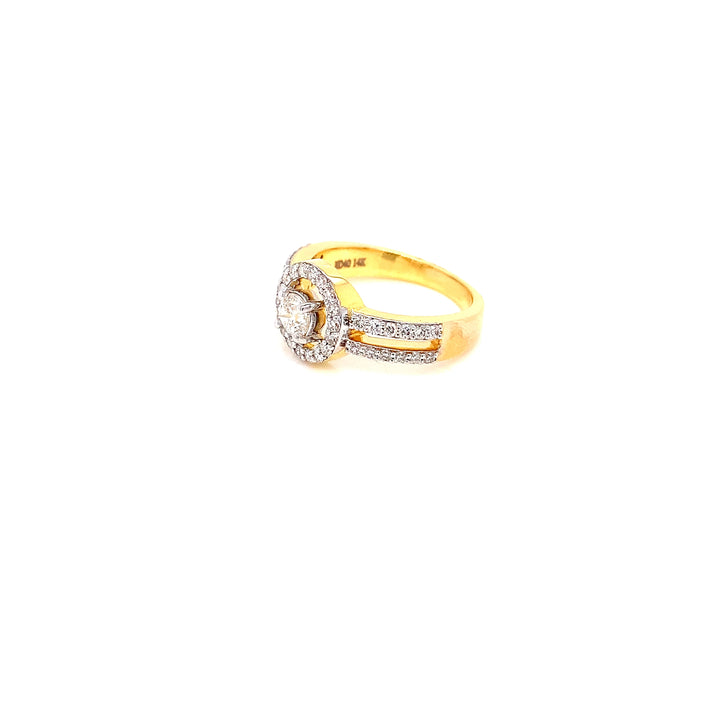 14K YG Engagement Diamond Ring- 1pc