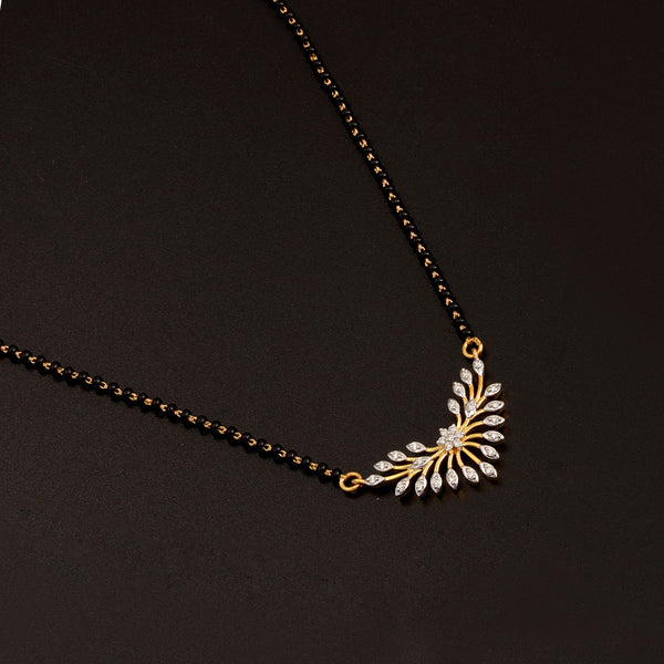 14K YG Fancy Diamond Mangalsutra- 1pc