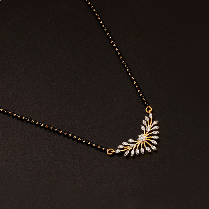 14K YG Fancy Diamond Mangalsutra- 1pc