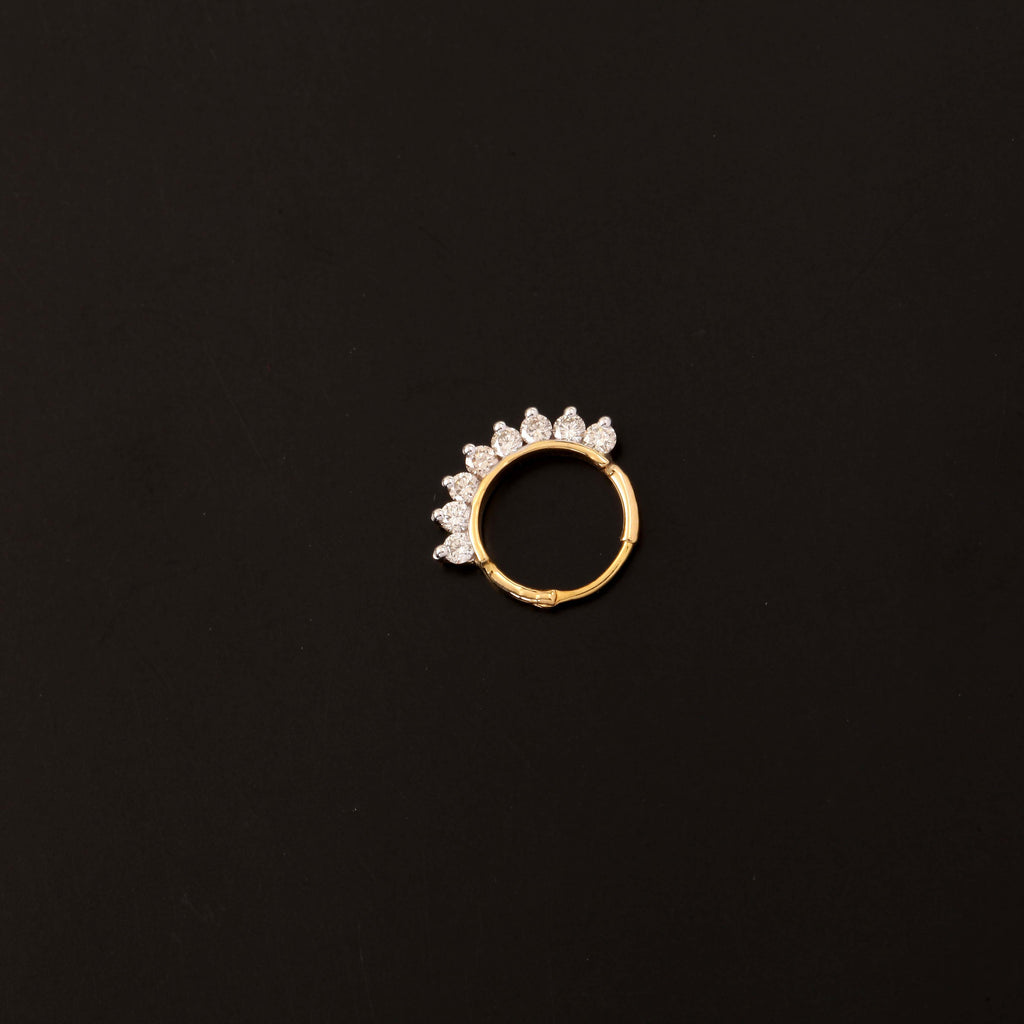 Flaunt your Elegant Diamond nosepin that are made to steal attention.