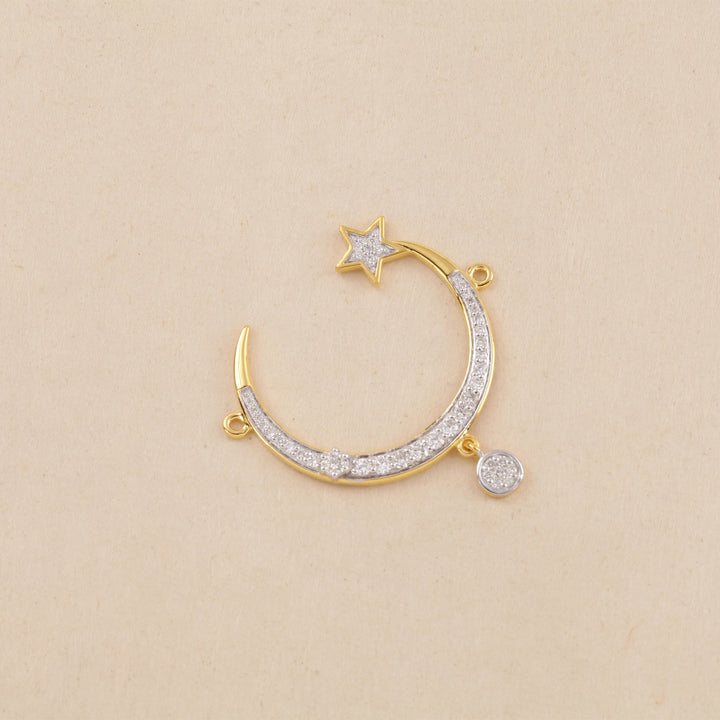 14K YG Moon Diamond Mangalsutra- 1pc