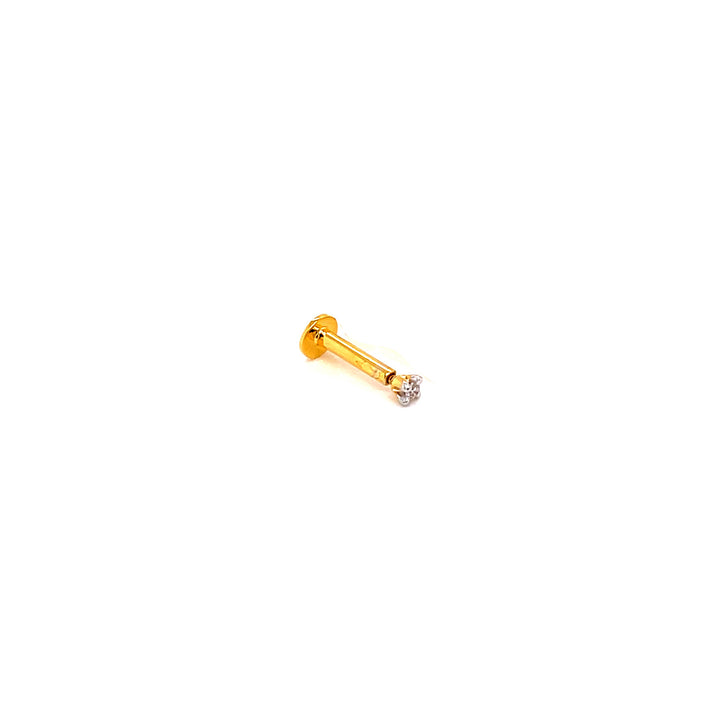 14K YG Solitaire Diamond Nosepin- 1pc
