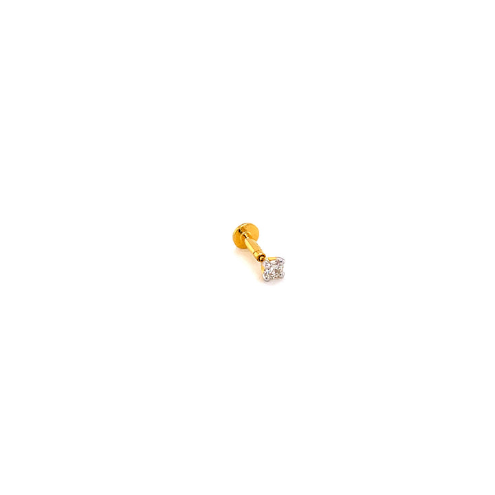 14K YG Solitaire Diamond Nosepin- 1pc