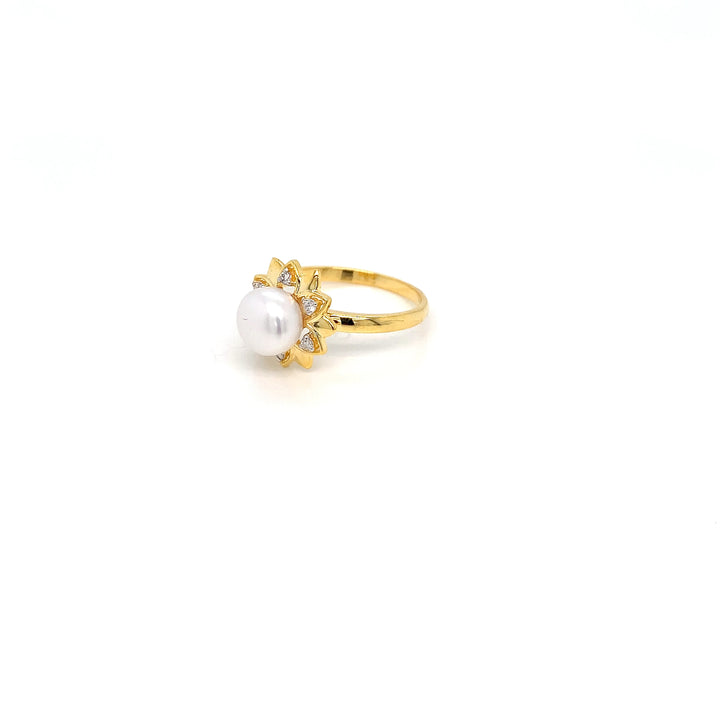 14K YG Cluster Diamond with FWP Ring-1pc