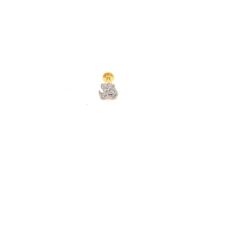14K YG Fancy Diamond Nosepin- 1pc