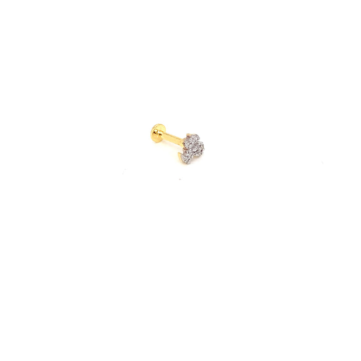 14K YG Fancy Diamond Nosepin- 1pc