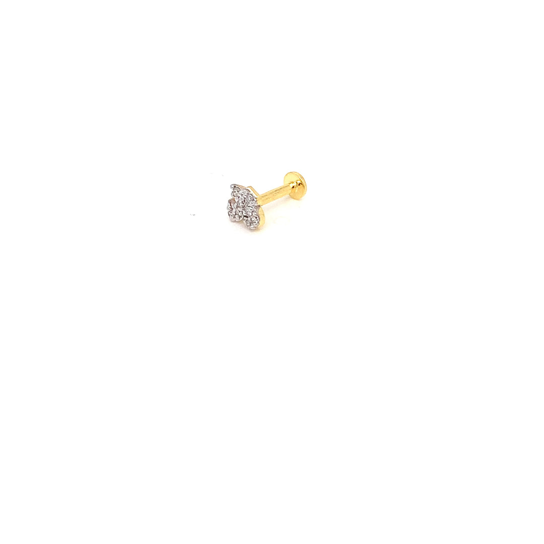 14K YG Fancy Diamond Nosepin- 1pc
