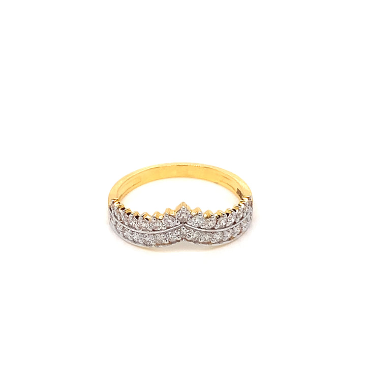 18K YG Fancy Diamond Ring-1pc
