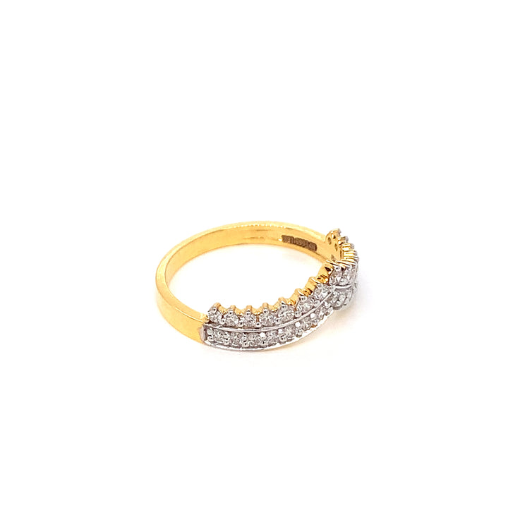 18K YG Fancy Diamond Ring-1pc